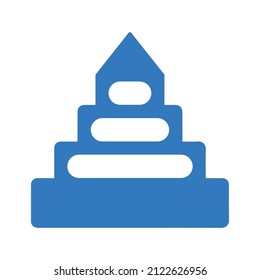 Pyramid or Egyptian pyramid icon