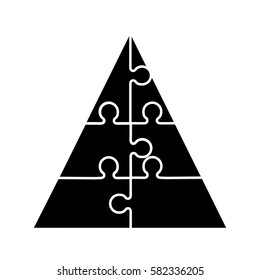 pyramid emblem infographic icon