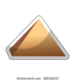 pyramid emblem infographic icon