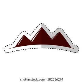 pyramid emblem infographic icon
