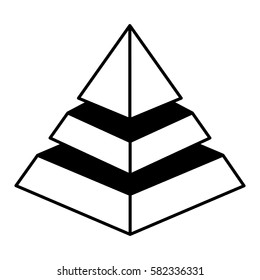 Pyramid Emblem Infographic Icon Stock Vector (Royalty Free) 582336331 ...