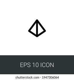 pyramid eps 10 simple icon