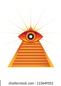 pyramid with eye