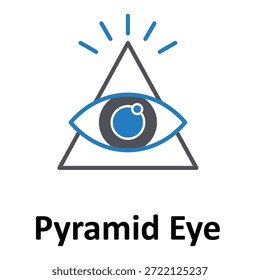 Pyramid Eye Vektor Symbol, das leicht ändern oder bearbeiten kann
