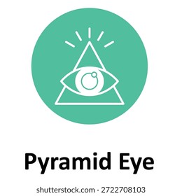  Pyramid Eye Vektor Symbol, das leicht ändern oder bearbeiten kann
