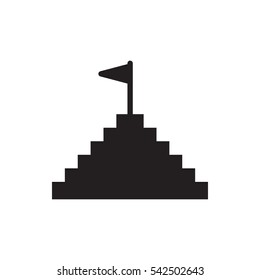 pyramid flag icon illustration isolated vector sign symbol