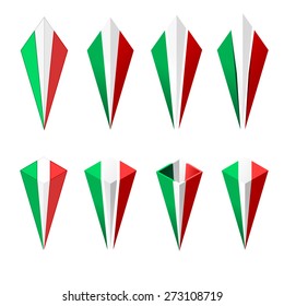 pyramid flag of italy
