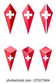 pyramid flag of switzerland