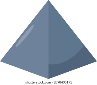 Pyramid. Geometric figure. A figure in a plane.