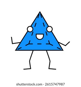 pyramid geometric shape character line icon vector. pyramid geometric shape character sign. isolated symbol illustration