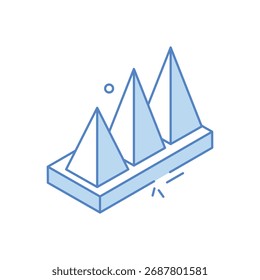 Pyramid Graph, Vektorsymbol, Stockgrafik