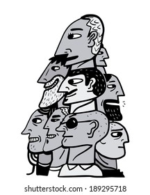 Pyramid of human heads