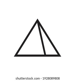 Pyramid icon design. vector illustration