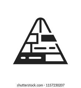 Pyramid icon Illustration