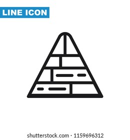 Pyramid Icon illustration
