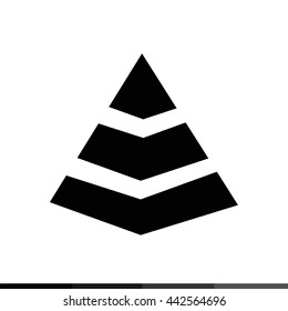 Pyramid Icon Illustration design