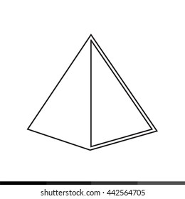 Pyramid Icon Illustration design