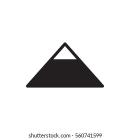 pyramid icon illustration isolated vector sign symbol