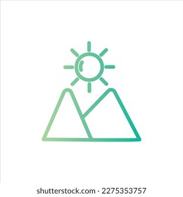 pyramid icon with isolated vektor and transparent background.
