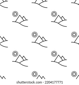 pyramid icon pattern. Seamless pyramid pattern on white background.