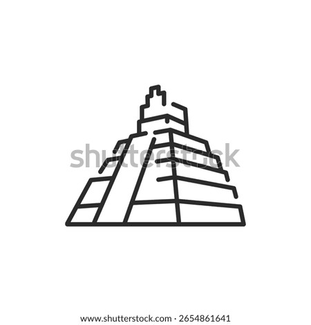 Pyramid icon. Simple pyramid icon for social media, app and web design. Vector illustration