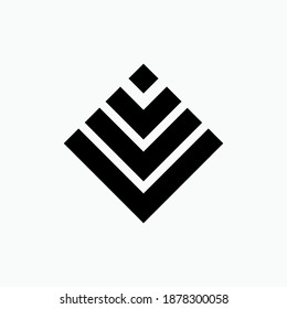 Pyramid icon. Symbol of Civilization - Vector Logo Template. 