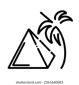 Pyramid-Symbol, True Black Icon