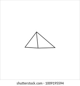 pyramid icon vector