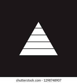 pyramid icon. pyramid vector design. sign design