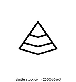 pyramid icon vector design templates 