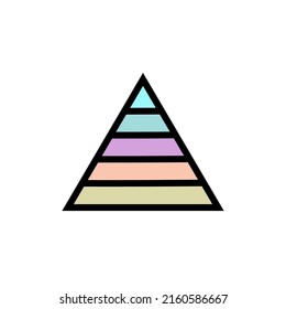 pyramid icon vector design templates 