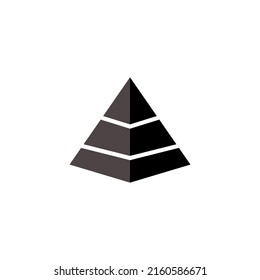 pyramid icon vector design templates 