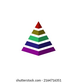 pyramid icon vector design templates 