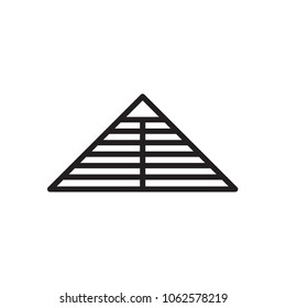 pyramid icon Vector illustration, EPS10.