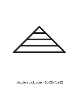 pyramid icon Vector illustration, EPS10.