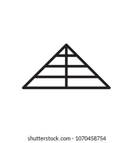 pyramid icon Vector illustration, EPS10.