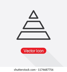 Pyramid Icon Vector Illustration Eps10
