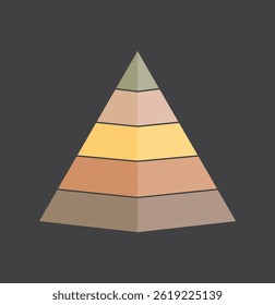 Pyramid icon vector. Simple finance pyramid symbol. Trendy flat ui sign design. Thin linear graphic pictogram for web site, mobile application. Logo illustration. EPS 10.