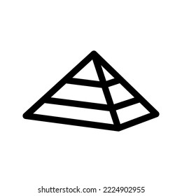 Pyramid Icon Vector Symbol Design Illustration