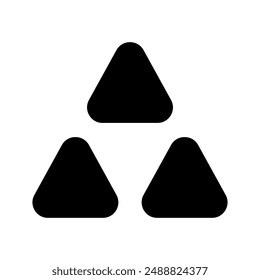 Pyramid Icon Vector Symbol Design Illustration
