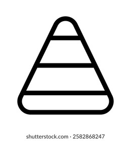 Pyramid Icon Vector Symbol Design Illustration