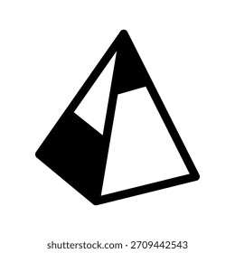Ilustração de design de símbolo de vetor de ícone de pirâmide