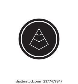diseño de imagen de ilustración de icono piramidal
