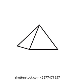 pyramid icon vector template illustration logo design