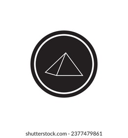 pyramid icon vector template illustration logo design