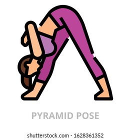 Pyramid icon for website, application, printing, document, poster design, etc.