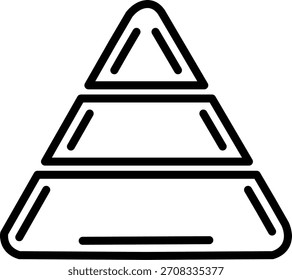 Ícone De Pirâmide Para Seu Projeto