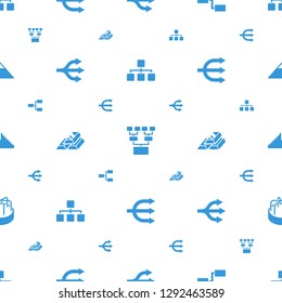 Pyramid Icons Pattern Seamless White Background. Included Editable Filled Structure, Family Structure, Gold Bar, Chichen Itza, Child Playground Carousel Icons. Pyramid Icons For Web And Mobile.