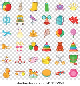 Pyramid icons set. Cartoon style of 36 pyramid vector icons for web for any design