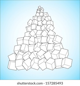 pyramid illustration